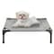 Pet Adobe Elevated Pet Bed, Portable Raised Cot-Style with Non-Slip Feet, 24.5"x 18.5"x 7" for Pets (Gray) 194304ISR - alternate 1